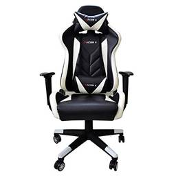 Cadeira Gamer para Computador Racer-X Modelo Rush Reclinável (Branca)