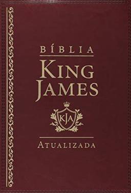 Bíblia de Estudo King James Atualizada - Letra Grande - Luxo Bordô