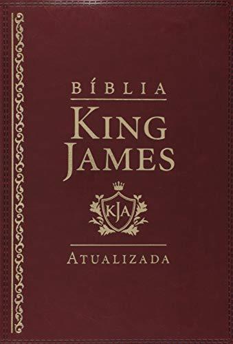 Bíblia de Estudo King James Atualizada - Letra Grande - Luxo Bordô