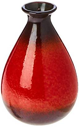 Pottery Vaso 15cm Ceramica Vermelho Cn Gs Internacional Único