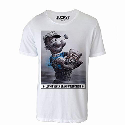 Camiseta Eleven Brand Branco XGG Masculina - Bad Popeye