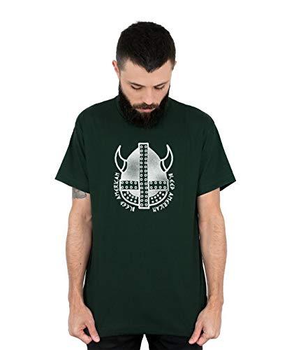 Camiseta Vickings, Bleed American, Masculino, Verde Escuro, GG