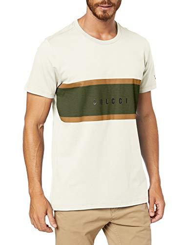 Camiseta Slim, Colcci, Masculino, Branco Amarelado (Off Shell), G