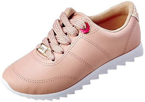 Sapato Casual Napa Lisa Neo/Maxxi Gliter Glamour, Molekinha, Meninas, Rosa, 27