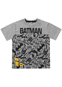 Camiseta Meia Malha Batman, Fakini, Meninos, Cinza Mescla, 6