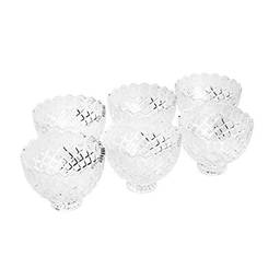 Conjunto 6 Bowls de Cristal Diamond Lyor Transparente 12.5Cm