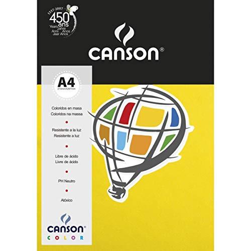 Bloco Canson Color, Cores Sortidas, A4, 180 grs, 8 Folhas, Fila Canson
