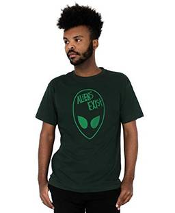 Camiseta Aliens Exist, Action Clothing, Masculino, Verde Escuro, M