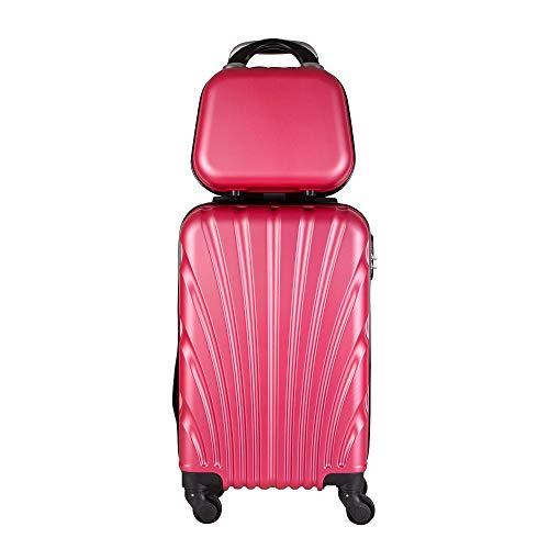 Kit mala bordo com frasqueira de mao em ABS - Roncalli Blender (Pink)