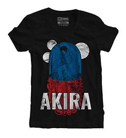 Camiseta feminina Akira Anime anos 80 tamanho:M;cor:Preto