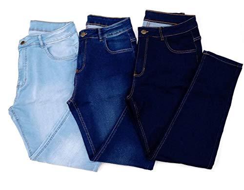 Kit 3 Calças Jeans Masculina Skinny Social Lycra (40)