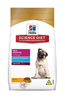 Ração Hill's Science Diet para Cães Adultos com Pele Sensível - Pedaços Pequenos - 7,5kg