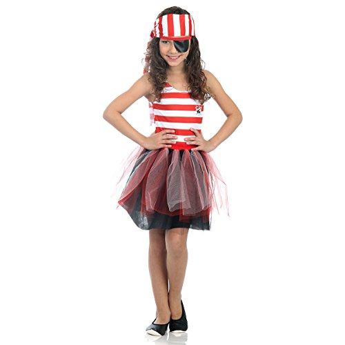 Piratinha Dress Up Pop Infantil 16300-P Sulamericana Fantasias P 3/4 Anos