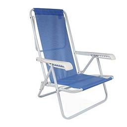 Mor 002255 - Cadeira Reclinável Mor, 8 Posições, Azul
