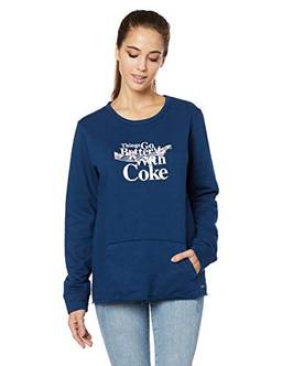 Coca-Cola Jeans Moletom Estampado Feminino, M, Azul