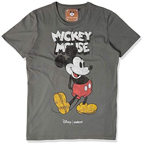 Camiseta Disney: Mickey Mouse, Colcci, Masculino, Cinza (Alpen), P