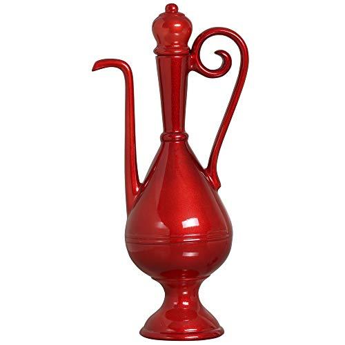Bule Decorativo Com Uma Alça Ceramicas Pegorin Vermelho