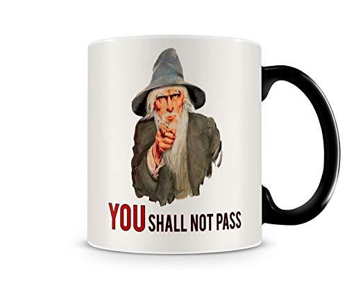 Caneca Mágica senhor dos anéis Gandalf You Shall Not Pass