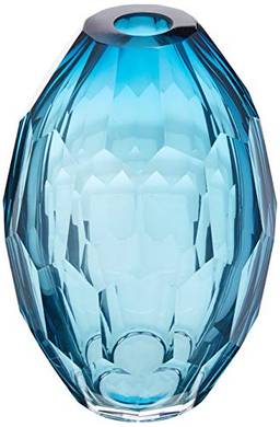 Gemstone Vaso 16 * 24cm Vidro Azul Cn Home & Co Único