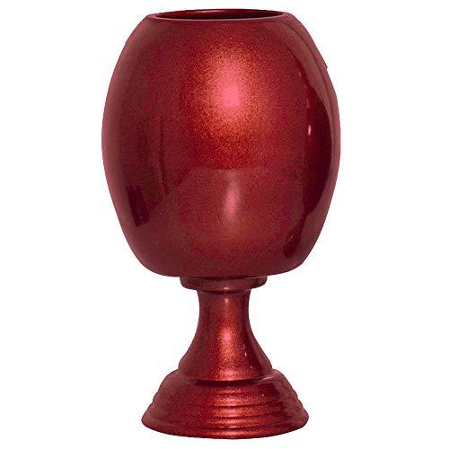 Vaso Taça Veneza Gr Ceramicas Pegorin Vermelho Grande