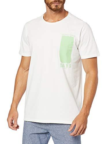 Camiseta Slim, Colcci, Masculino, Branco Amarelado (Off Shell), GG
