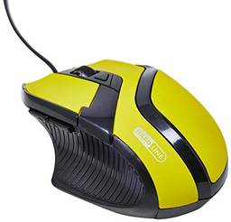 Hard Line MS-26, 2040181000, Mouse Gaming Usb,  Amarelo
