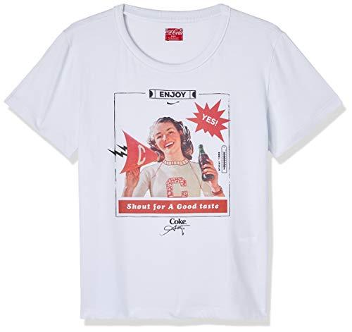 Camiseta Estampada, Coca-Cola Jeans, Feminino, Branco, P