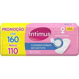 Intimus Protetor Diário Days Cuidado Diário sem Perfume, 160 unidades - Leve 160 Pague 110