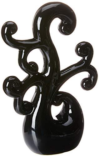 Escultura Decorativa Arabesco Ceramicas Pegorin Preto