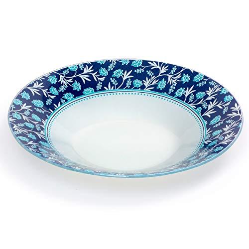Bowl Home Glass Azul/Branco