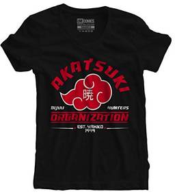 Camiseta feminina Naruto Akatsuki Pain tamanho:M;cor:preto