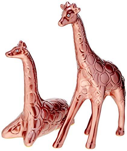Casal De Girafas Deitada E Em Pé Ceramicas Pegorin Cobre