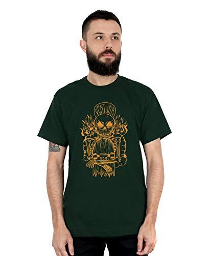 Camiseta Hellskater, Ventura, Masculino, Verde Escuro, M