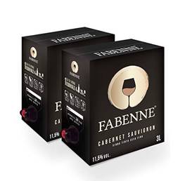 Fabenne Kit 2 Unidades Vinho Tinto Cabernet Sauvignon - Bag-in-Box 3 Litros cada