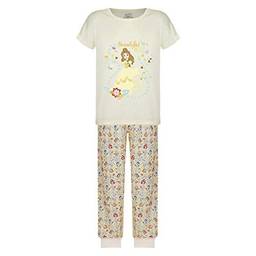 Pijama Disney KF Bella Longo meninas Creme 4