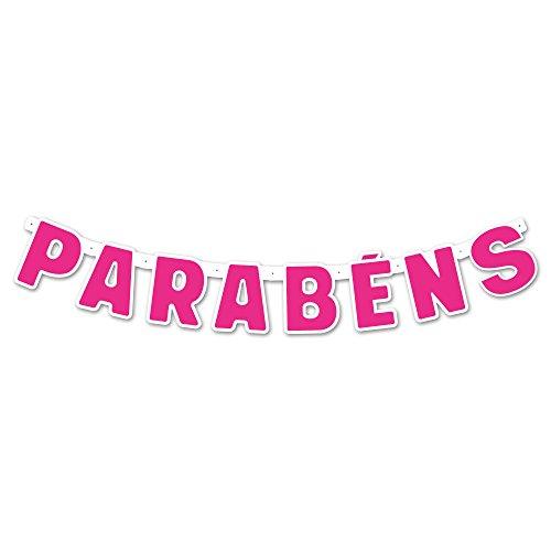 Regina Faixa Parabens R569 Festa Colors Pink