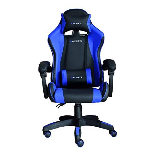 Cadeira Gamer para Computador Reclinável Racer-X Modelo Comfort Cor (Azul)