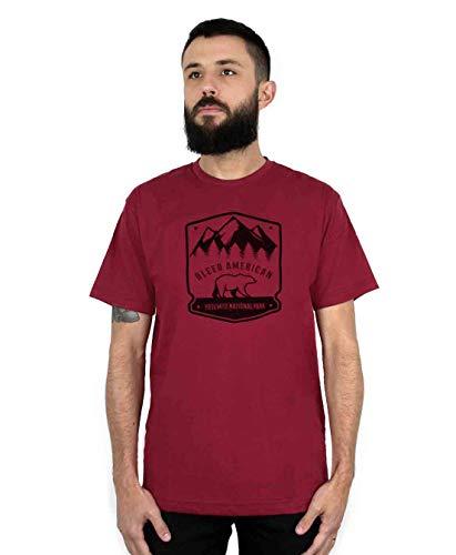 Camiseta Yosemite, Bleed American, Masculino, Vinho, P