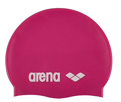 Arena Touca Classic Silicone Fucsia/ Branco