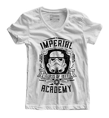 Camiseta feminina Star Wars Storm Trooper tamanho:GG;cor:branco