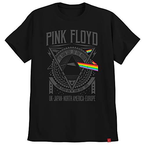 Camiseta Pink Floyd On Tour Dark Side Of The Moo Ultra Skull M