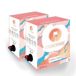 Fabenne Kit 2 Unidades Vinho Rosé - Bag-in-Box 3 Litros cada