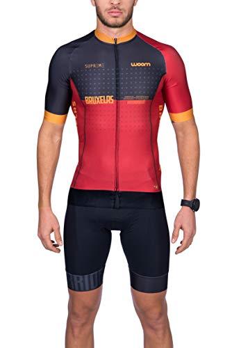 Camisa Ciclismo Supreme Bruxelas Woom Homens P Preto/ Vermelho