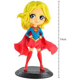Dc Comics Q Posket- Supergirl - (mod B) Ref. 29327/29328 Bandai Banpresto Cores Diversas, Feita Com Pintura Aerográfica