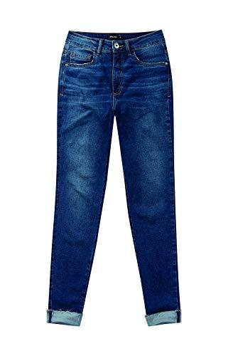 Calça Jeans Skinny, Malwee, Feminino, Azul Escuro, 44