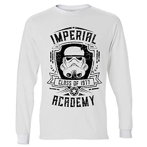 Camiseta masculina manga longa Star Wars Storm Trooper tamanho:G;cor:branco