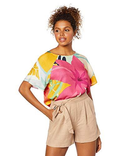 Camiseta Comfort, Sommer, Feminino, Multicolorido (Amarelo/Laranja/Azul/Rosa), PP