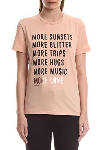 Sommer Camiseta Estampada: More Feminino, P, Bege Light Sand