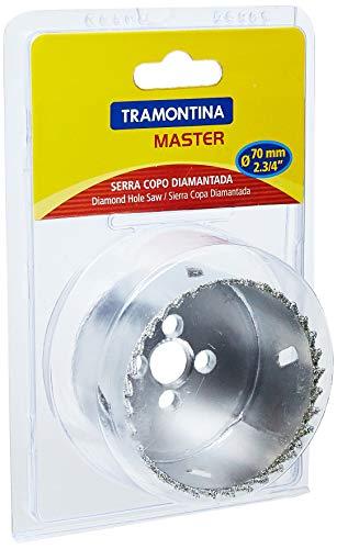 Tramontina 42626070, Serra Copo Diamantada 70Mm 2.3/4,Corpo Aço Especial, Dentes Metal, Rosca 1/2''