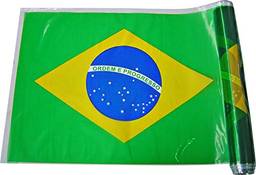 Goldplas 68133, Plástico para Encapar, 25 m, Bandeira do Brasil 38 cm, Rolo, Multicor